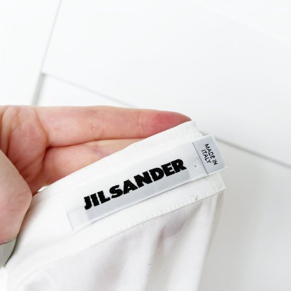 Jil Sander - sculptural sleeve cotton button-up shirt - sz36 - Picture 4 of 6